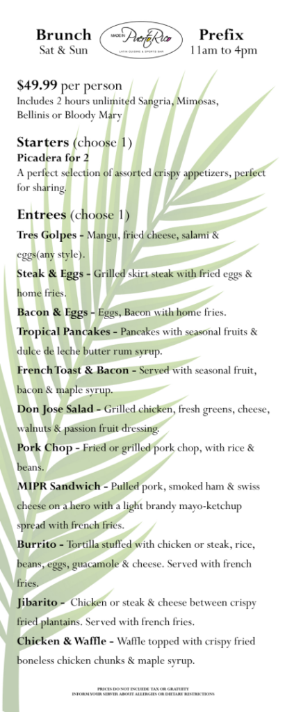 Brunch Prefix